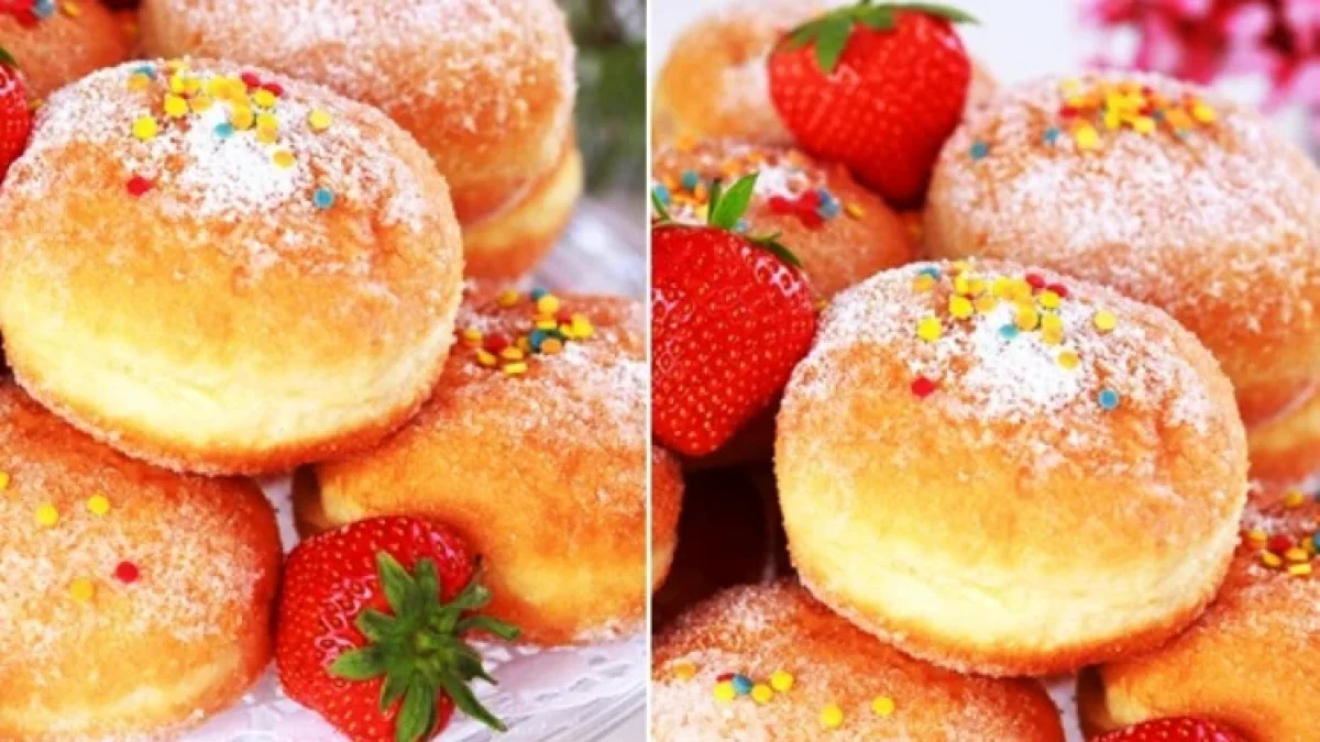 Resep dan Cara Membuat Donat Mini Isi Strawberry