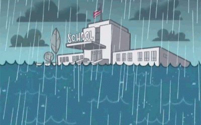 Gambar DP BBM Animasi Bergerak Gif Ketika Turun Hujan