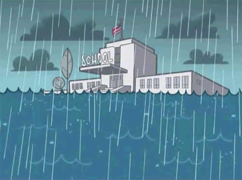 Gambar DP BBM Animasi Bergerak Gif Ketika Turun Hujan
