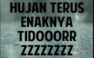 DP BBM Hujan Rintik Romantis Caption Meme Galau Tiada Tara