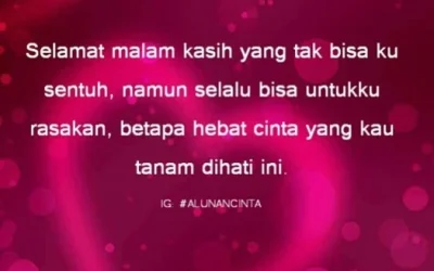 Kata-Kata Ucapan Selamat Malam Dan Selamat Tidur Romantis Untuk Kekasih