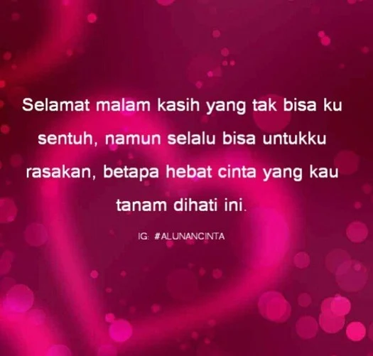 Kata-Kata Ucapan Selamat Malam Dan Selamat Tidur Romantis Untuk Kekasih