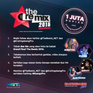 Kuis The Remix 1 Oktober 2016 Net Tv