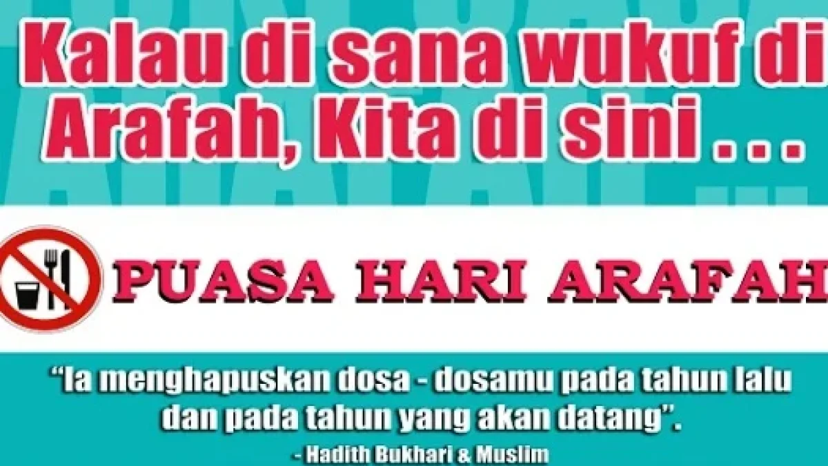 Kumpulan Gambar Kata Bijak Puasa Arafah 2022, Caption Status WA Idul Adha 1443 H Animasi GIF Terbaru
