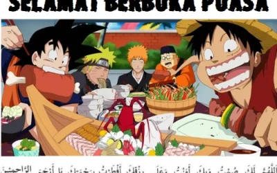 Kumpulan Gambar DP BBM Selamat Buka Puasa Lucu Animasi Bergerak Terbaru