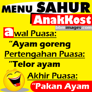 gambar lucu bergerak sahur puasa arafah