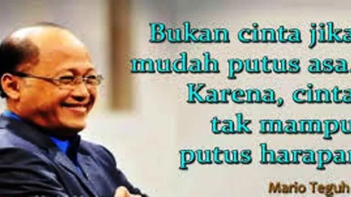 Kata-Kata Motivasi Dan Semangat Anti Gagal Mario Teguh Terupdate
