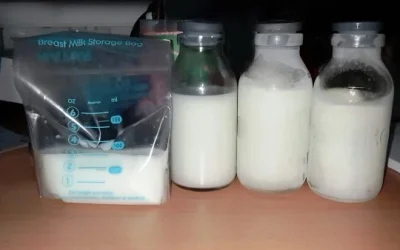 Penyajian ASI Perah Yang Telah Disimpan Dalam Lemari Pendingin