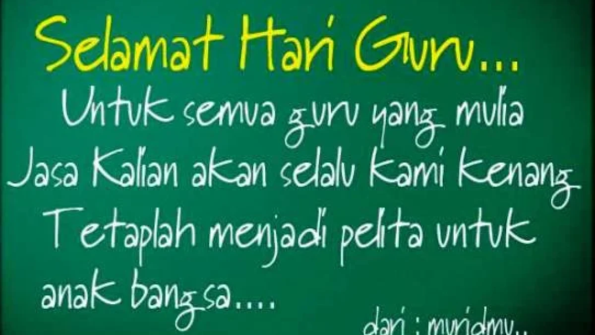 DP BBM Selamat Hari Guru Nasional 25 November Terbaru