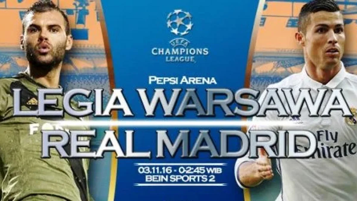 PREDIKSI Legia vs Real Madrid, Jadwal Liga Champions Kamis 03 November 2016