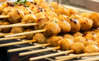Resep dan Cara Membuat Cilok Bakar Bumbu Barbeque Pedas Nikmat