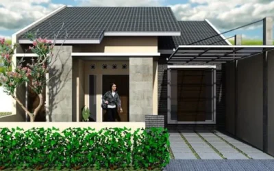 100 Gambar Rumah Minimalis 1 Lantai yang Menginspirasi, Warna Cat, Bentuk Muka, dan Selera (11-20) Eps Garasi 1 Mobil
