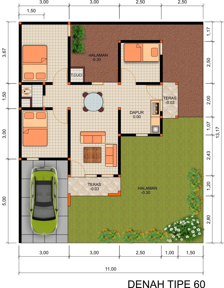 Rumah Minimalis Lantai 1 Kamar 3 Dshdesign4kinfo