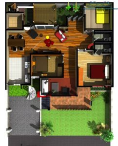 34. 3 kamar tidur yang leluasa