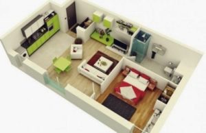 44. 2 kamar tidur utama, 1 KM luar, 2 taman dpn blkng, carport 1 mobil luar, dapur blkng, tnh PPWPen