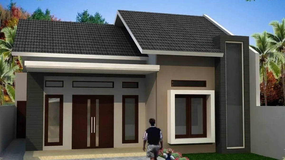 44 Gambar Desain 3D Denah Rumah Minimalis 1 Lantai: Kamar yang Luas dan Taman yang Apik (1-11)