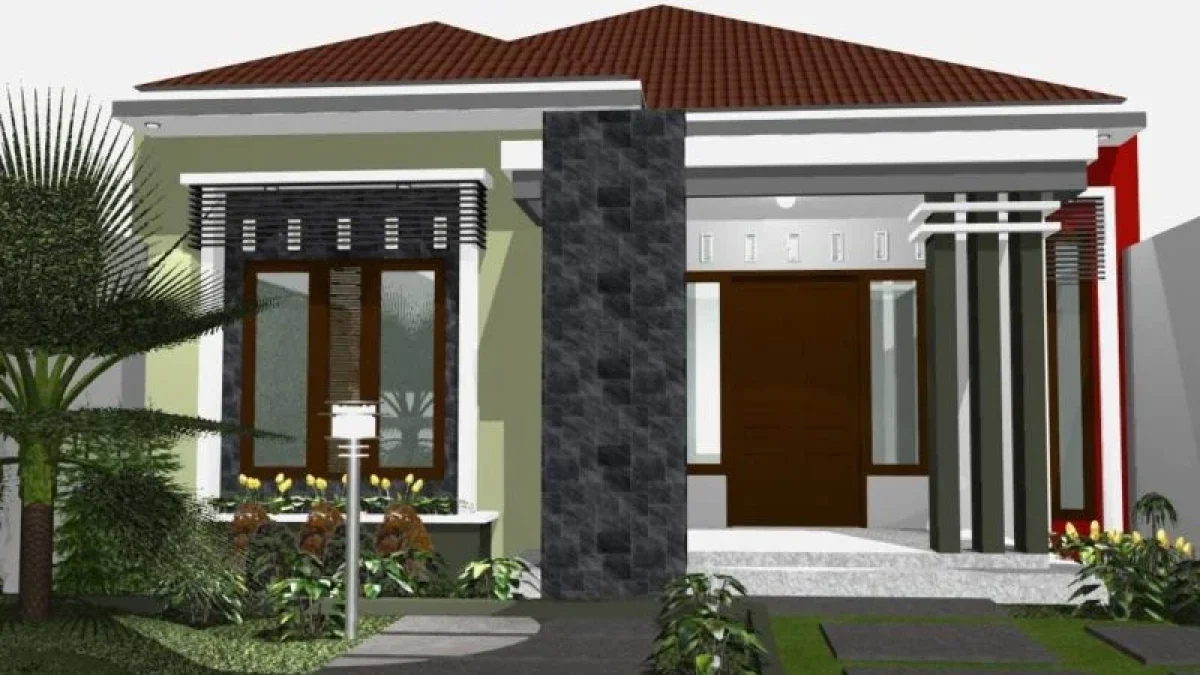 100 Gambar Rumah Minimalis 1 Lantai yang Menginspirasi, Warna Cat, Bentuk Muka, dan Selera (81-90) Eps Atap Limasan Penggoda Mata