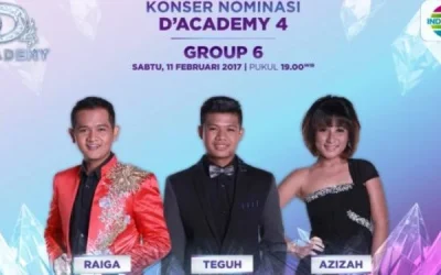 Konser Nominasi DA4 Grup 6 Top 21 Besar: Jadwal D’Academy 4 Indosiar Nanti Malam 11 Februari 2017