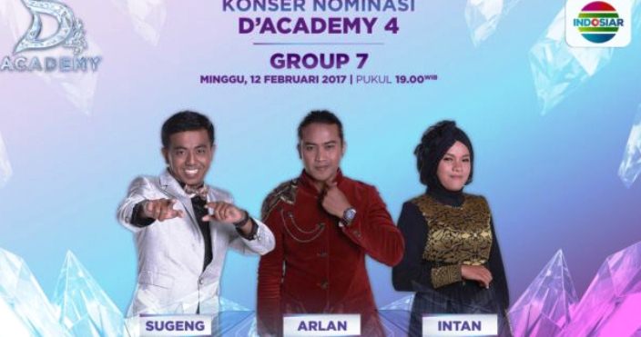 Siapa Yang Tersenggol DA4 Grup 7 Top 21 Besar?: Hasil D’Academy 4 Tadi Malam 12 Februari 2017