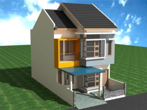 gambar desain rumah minimalis 2 lantai tipe 36 terpopuler 2017