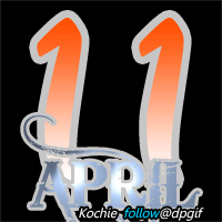 gambar bulan april 2017 animasi angka GIF lengkap setiap harinya tanggal 11