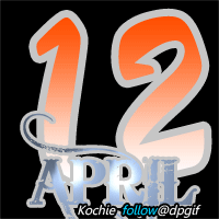 gambar bulan april 2017 animasi angka GIF lengkap setiap harinya tanggal 12
