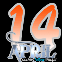 gambar bulan april 2017 animasi angka GIF lengkap setiap harinya tanggal 14