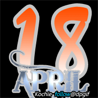 gambar bulan april 2017 animasi angka GIF lengkap setiap harinya tanggal 18