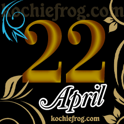 gambar bulan april 2017 animasi angka GIF lengkap setiap harinya tanggal 22