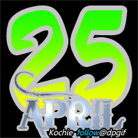 gambar bulan april 2017 animasi angka GIF lengkap setiap harinya tanggal 25 2
