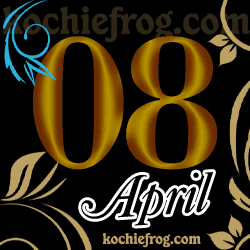 gambar bulan april 2017 animasi angka GIF lengkap setiap harinya tanggal 8