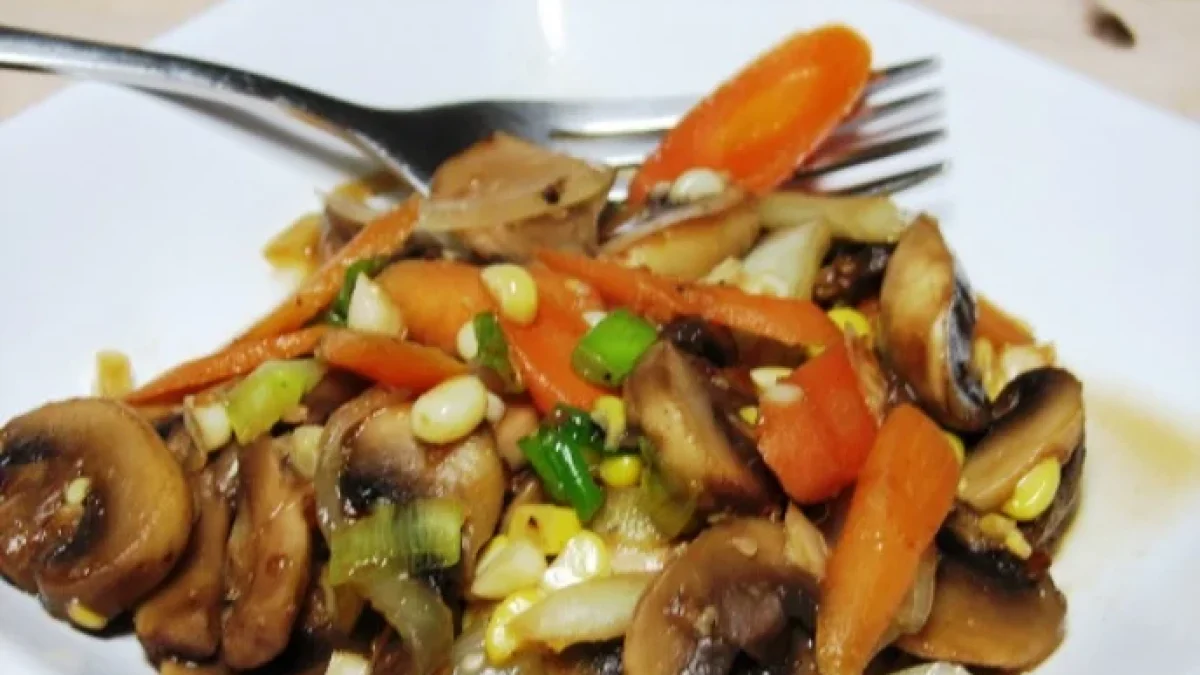 Resep dan Cara Memasak Jamur Tiram Saus Kecap Yang Sedap