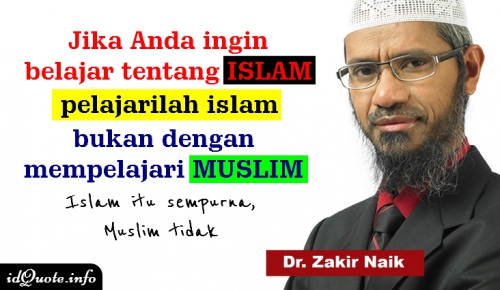 Gambar DP BBM Kata kata  Mutiara  Semangat Hidup Zakir  Naik  