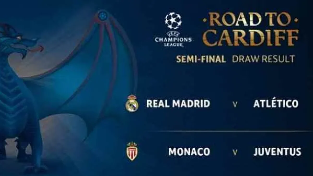 JADWAL SEMIFINAL LIGA CHAMPIONS 2017: Akan Ada Derby Madrid Dan Monaco Vs Juve