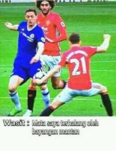 Meme Lucu Manchester United Mata Saya Terhalang Oleh Bayangan Mantan