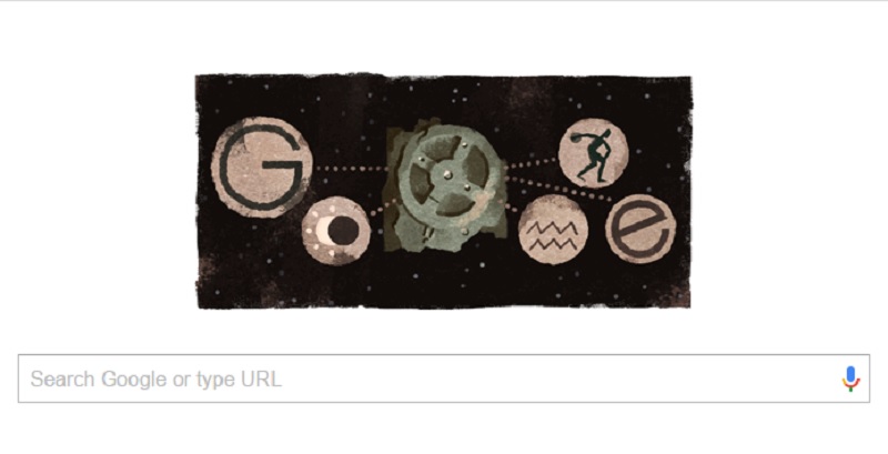 Antikythera mechanism Google Doodle 17 Mei 2017