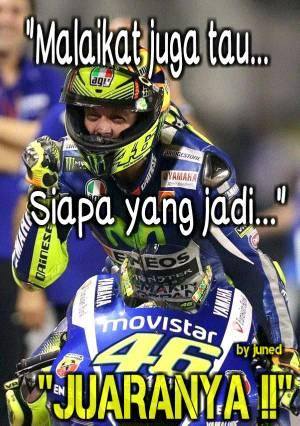 Meme Lucu Rossi MotoGP Malaikat Juga Tahu Siapa Juaranya