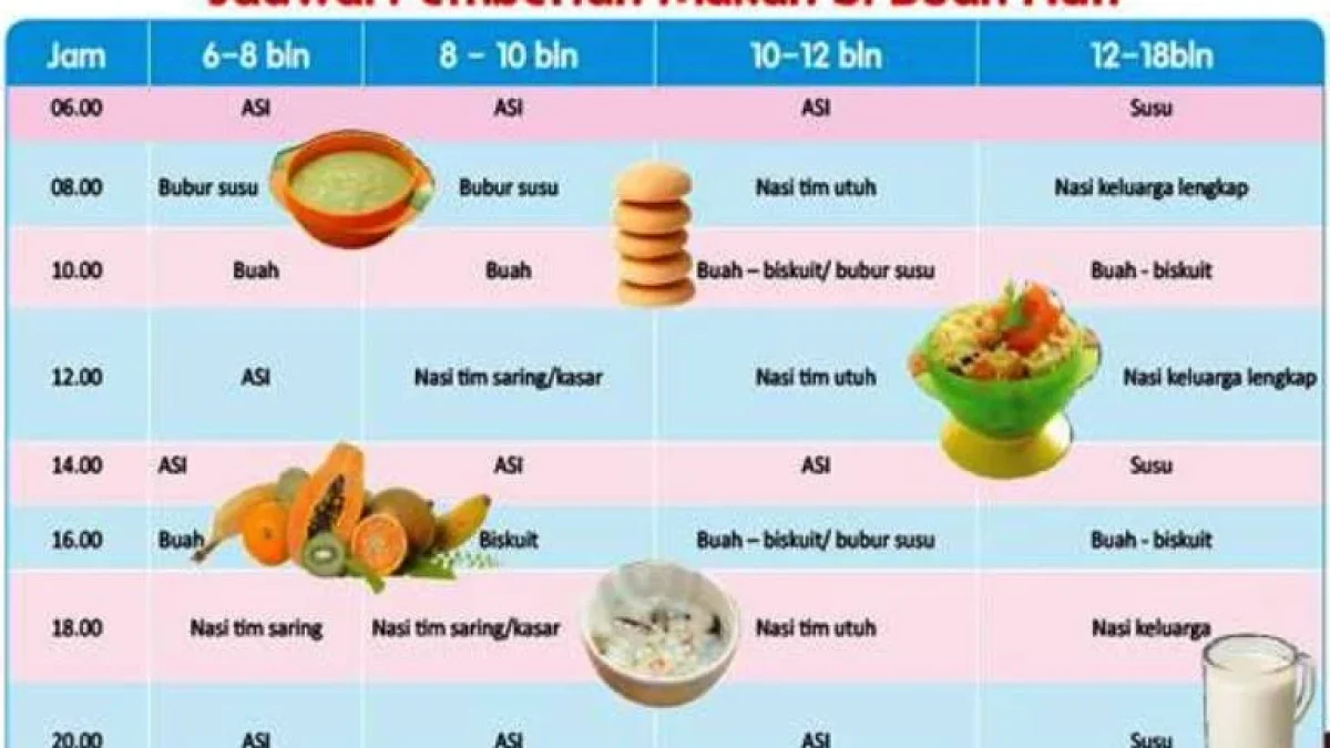 Menu Makanan Sehat Untuk Bayi Usia 12 Bulan Keatas, Baik Untuk Perkembangannya