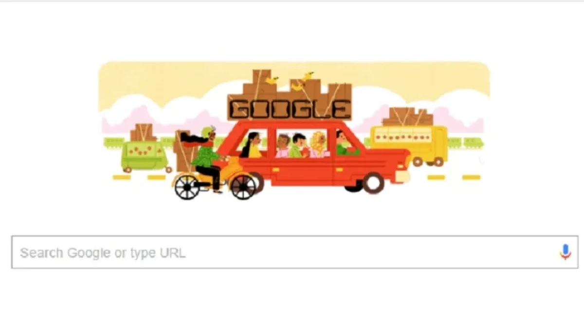 Google Doodle Mudik Musim 2017 Hari Ini, Momen Spesial Lebaran Idul Fitri 1438H