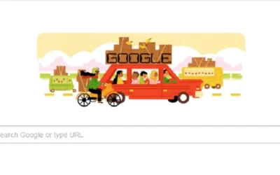Google Doodle Mudik Musim 2017 Hari Ini, Momen Spesial Lebaran Idul Fitri 1438H