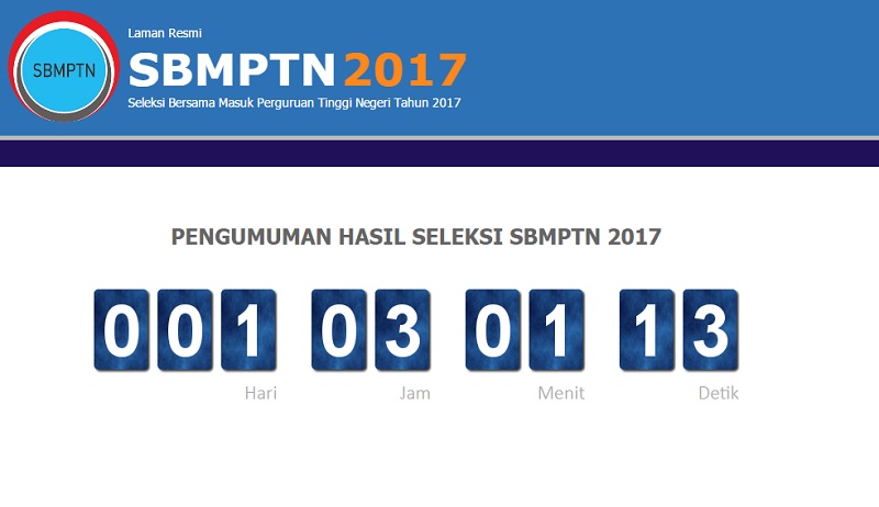 HASIL KELULUSAN SBMPTN 2017 Website pengumuman.sbmptn.ac.id, Cek Peserta Lolos Online 13 Juni 2017 Di Sini!