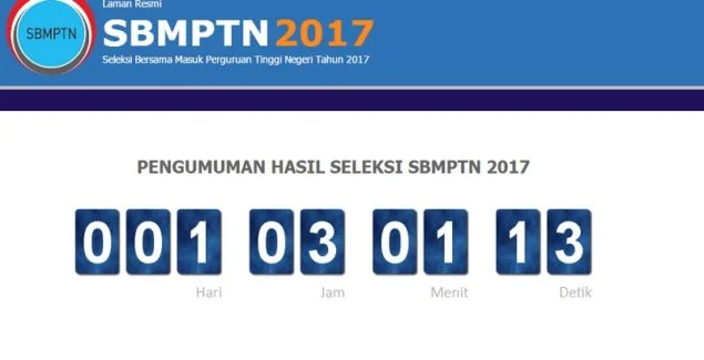 PENGUMUMAN HASIL SBMPTN 2017 Online Website sbmptn.ac.id: Cek Daftar Nama Lulus sbmptn.unhas.ac.id Yang Lulus Disini