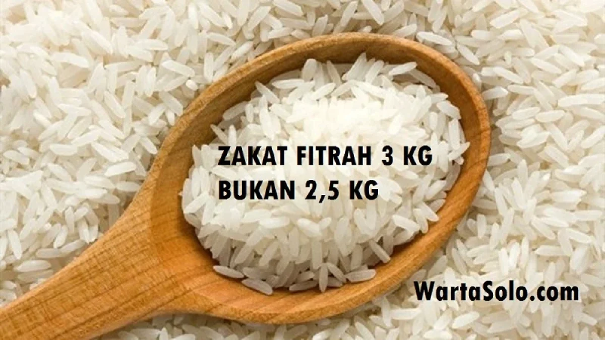 Ternyata, MUI JATIM: Zakat Fitrah 3 Kg Bukan 2,5 Kg