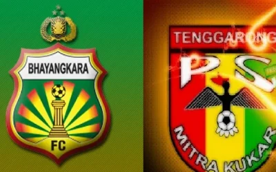 DP BBM Bhayangkara FC vs Mitra Kukar Gojek Traveloka Liga 1 Musim 2017 Meme GIF Bergerak Terbaru