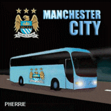 Dp Bbm Manchester United vs Man City Bus City