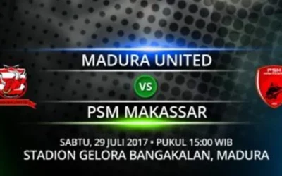 Live Streaming Madura United Vs PSM Makassar, Siaran Langsung Liga 1 Gojek Traveloka Pekan 17 Live di TVone