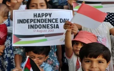 HUT RI 72 Dapat Ucapan dari Anak-anak GAZA Palestina