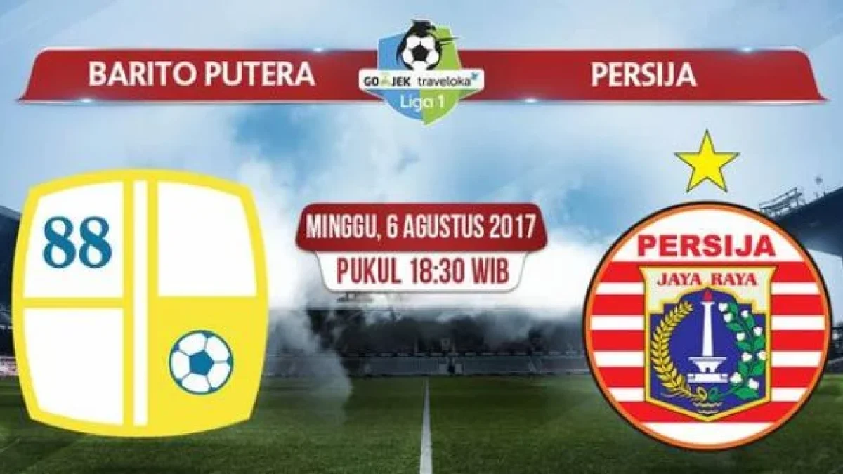 Live Streaming Barito Putera Vs Persija, Siaran Langsung Liga 1 Gojek Traveloka Pekan 18 Live di TVone