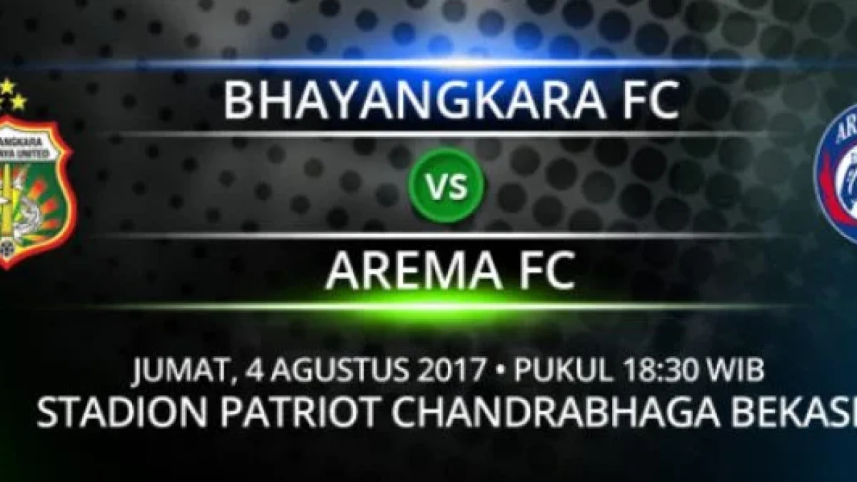 Live Streaming Bhayangkara FC Vs Arema FC , Siaran Langsung Liga 1 Gojek Traveloka Pekan 18 Live di TVone