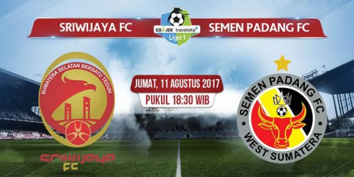 Live Streaming Sriwijaya FC Vs Semen Padang Siaran Langsung Liga 1 Gojek Traveloka Pekan 19 Malam Ini di TVOne